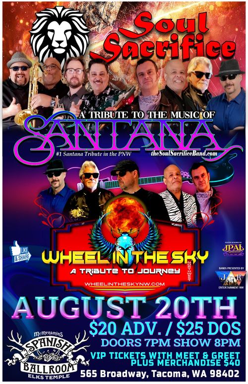 Aug 20th - Spanish Ballroom, Tacoma WA