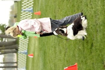 Karen and Riley competing in Rally. This was at their breed nationals where Riley earned a perfect score of 100. Phot by Moonshots Photography.
