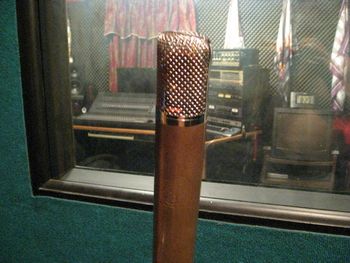 The incomparable vintage AKG C12 microphone. 
