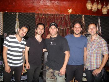 Joe with the "For The Record" band. Nicolas Perez, Kiel Feher, Joey, Joel Gottschalk, Chris Bratten
