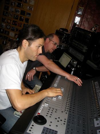 Mixing with producer Mike Puskas
