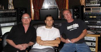 Producer Mike Puskas, Joe, and Darrell Devlin
