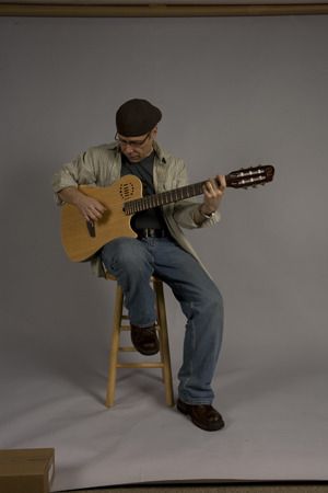Taken from the photo shoot for Doug's book "The Total Latin Guitarist" for Alfred Publishing. Photo by Jim Frank
