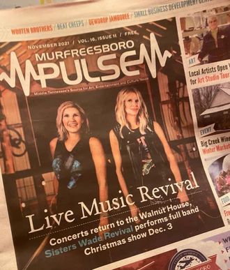 Sisters Wade Revel in Revival at Walnut House Murfreesboro, Set for Dec. 3 Holiday Show. Click for full  article in the Murfreesboro Pulse.