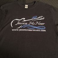 Black T-shirt/Bluebird Guitar Logo