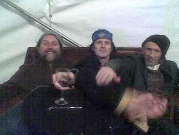 
Pete O'Doherty, Reg Mombassa & Bernie Hayes Apollo Bay 2008


