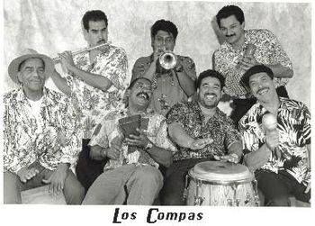 Los Compas by Ruben Guzman (l. to r.): Carlos Federico, Juan Ceballos, Ray Martinez, Miguel Govea, Richie Velez, Michael Madrigal, Louis Romero
