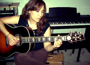 Kristina In Studio (Dean Markley Guitar)
