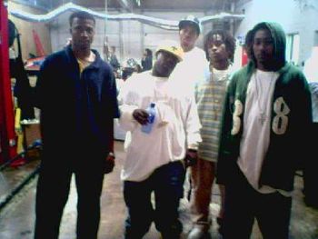 Master P's record label artist from tha new "No Limit Records" is 5th Ward Weebie who now owns his own record label called Fatt Boy Entertainment chill with 3 P ( from left to right, Truth, Weebie,  Z
