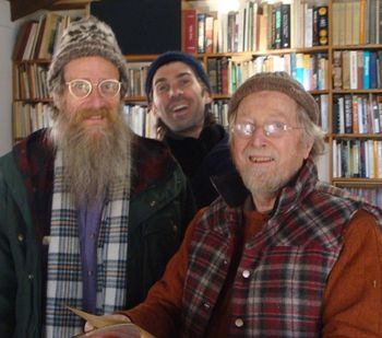 Larry Hanks, Eli Smith, and John Cohen in Putnam, NY 2009
