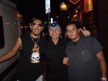 Rick with Los Lonely Boys
