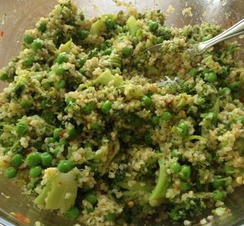 Bulgur Salad with Broccoli & Peas
