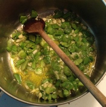 Favas in Butter with Garlic
