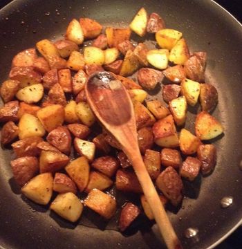 New Potatoes in the Pan
