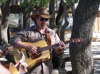 Dave at The Salt Lick Playing a Collings Guitar
