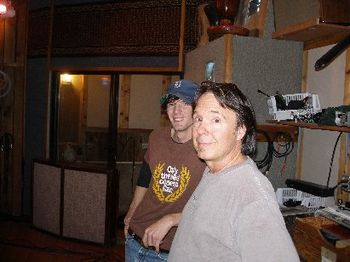 Mark Hallman, Ned Stewart...having fun while I was recording 'Smile and Pretend.'
