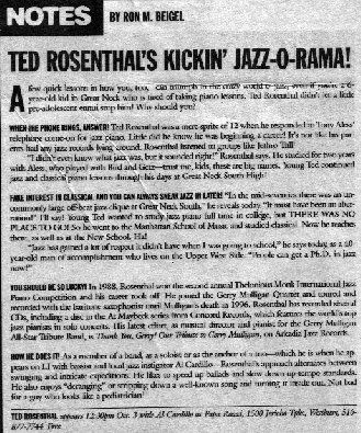Ted Rosenthal Long Island Voice
