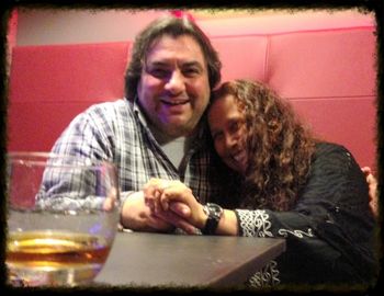 After show brandy with Massimo, the very sweet owner of BreakLiveClub in Ascoli Piceno, Italy, 2/2/13
