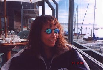 This photo was taken at a restaurant in Morro Bay, CA by Connie Clasing (on December 27, 2000) and used on the back of the "Beyond Mercury" CD.
