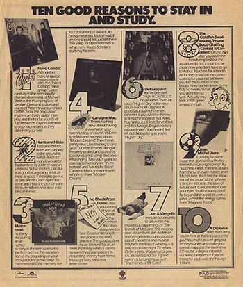 PolyGram Records ad from ROLLING STONE (September 17, 1981).
