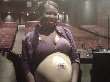 J.O.T. snaps pic of MS. CRYSTAL before song performance in stage play â€œIT AIN'T OVER TIL GOD SAYS IT'S OVERâ€(2010).

