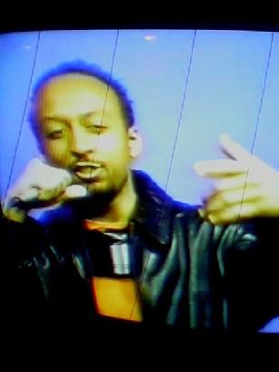 J.O.T. aka GRANDE GATO on the microphone at WINSTON SALEM STATE UNIVERSITY 2001

