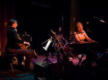 With Laura (on cello) and Sheryl (on drums)
