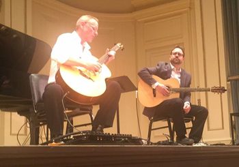 with Will Ackerman at Carnegie Hall
