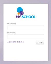 Pupils can login to My School using their personal username and password