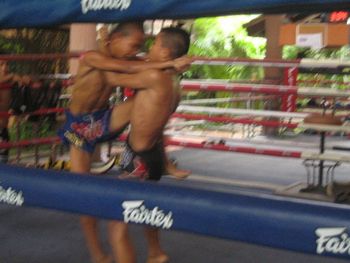 Muay Thai training, Bangkok.
