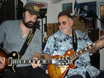 Bob Angell & Duke Robillard cutting a dual guitar tune for next album...Coming soon
