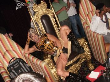 Jerico DeAngelo  Lounges on the Throne at his record release party for " FLOW AFFAIR" in New York City... Aug 25 2010
