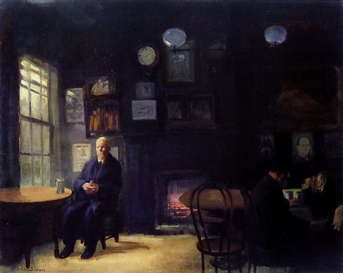 Back Room at McSorley's by John Sloan (1912)