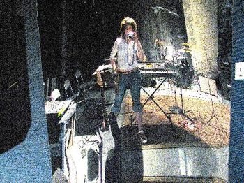 At CMS rehearsal studios in Brooklyn, July 2006 - preparing for UK tour (you can see my guitar & keyboard)
