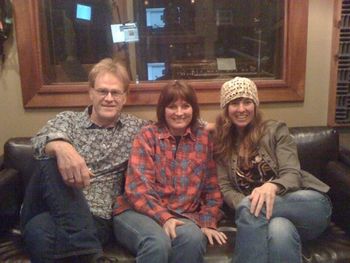 Recording at MoonHouse with Bob and Christine; photo by Chris Gage
