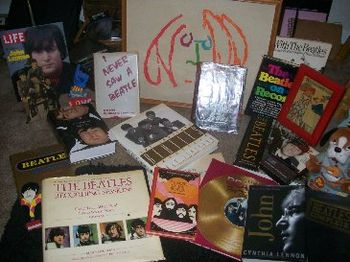 A few of my Beatle books.

