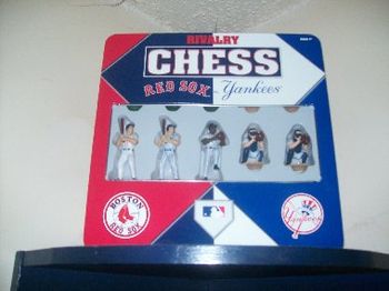 Yanks/Sox chess game.
