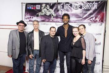 MO w cast of the film Indictment
