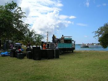 Load -in Jamaica style, Half Moon Beach, Green Island, JA
