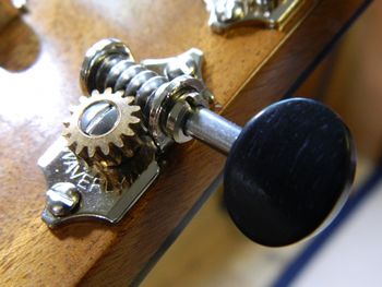 Waverly tuners with ebony buttons- jewelry for the guitar

