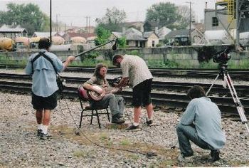 George, Ryan and Tiller film the CMT video, Sept 2005
