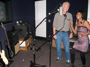 Recording session for Hot Rod Piano Boogie Baby CD at Sound Mind Studios - Paul and Sybil
