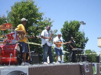 Me and the band playing @ Juneteenth in Oakland
