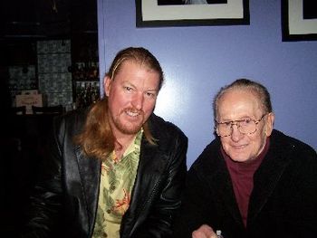 Pat with Les Paul in NYC ( Les is 92 years young!)
