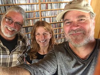 With Rick S. and Joanne at WKZE 98.1

