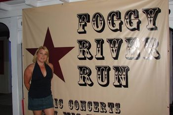 Amy Ames Singing in Concert of the Foggy River Run in NC
