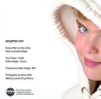 Back Cover of Amy Ames Christmas Album featuring James Martinez
