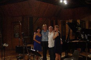 Legacy studios with the Eroica Trio for Eavesdrop score
