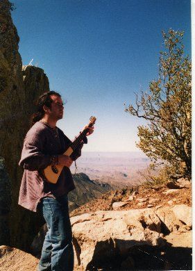 sittin' on top on the world with a Martin Backpacker (7,800ft. hike to Emory Peak, Big Bend, TX 1995)
