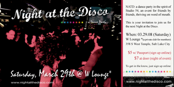 "Night At The Disco" w/Nick James and DJ Purple
